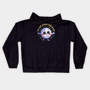 to the moon and back Kids Hoodie